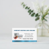 Berufliche Klimaanlage Heizung Visitenkarte (Stehend Vorderseite)