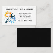 Berufliche Klimaanlage Heizung Visitenkarte (Vorne/Hinten)