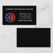 Berufliche Klimaanlage Heizung Visitenkarte (Vorne/Hinten)