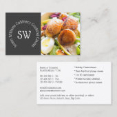 Berufliche Koch Kochkurse Catering Foto Visitenkarte (Vorne/Hinten)