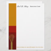 Berufliche Kochs-Catering-Koch-Rezepte Briefkopf (Vorne/Hinten)