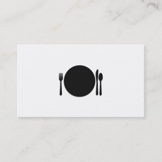 Berufliche Kochs-Geschäfts-Karte Visitenkarte (Vorderseite)