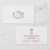 Berufliche Kochs-Geschäfts-Karte Visitenkarte (Vorne/Hinten)