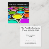 Berufliche Kommerzielle Malerin Quadratische Visitenkarte (Vorne/Hinten)