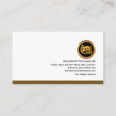 Berufliche Konstruktion von kreativem Gebäude Visitenkarte (Rückseite)