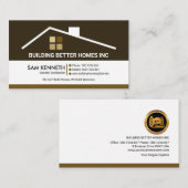 Berufliche Konstruktion von kreativem Gebäude Visitenkarte (Vorne/Hinten)