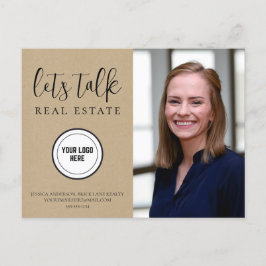 Berufliche Kraft Paper Real Anwesen Marketing Postkarte