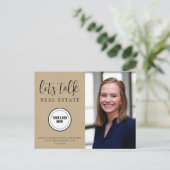 Berufliche Kraft Paper Real Anwesen Marketing Postkarte (Stehend Vorderseite)