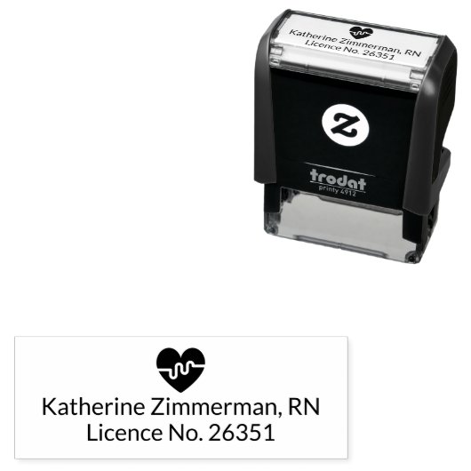 Berufliche Krankenversicherung Permastempel (Beispiel)