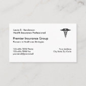 Berufliche Krankenversicherung Visitenkarte (Vorderseite)