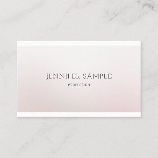 Berufliche kreative Designfarbe Harmonie Luxus Visitenkarte (Vorderseite)