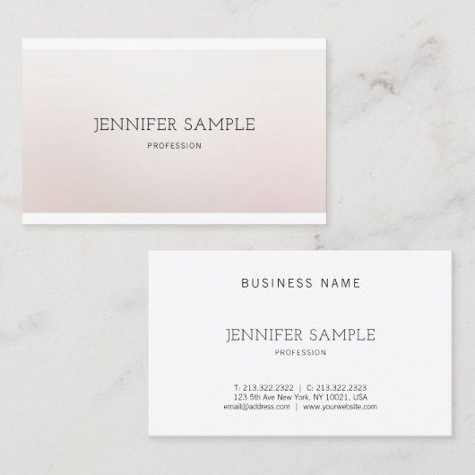 Berufliche kreative Designfarbe Harmonie Luxus Visitenkarte (Vorne/Hinten)