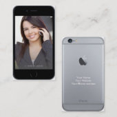 Berufliche kundengerechte iPhone 6 Geschäfts-Karte Visitenkarte (Vorne/Hinten)