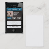 Berufliche kundengerechte iPhone Karte (Vorne/Hinten)