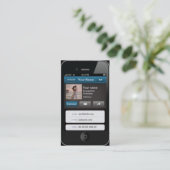 Berufliche kundengerechte iPhone Karte (Stehend Vorderseite)