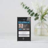 Berufliche kundengerechte iPhone Karte (Stehend Vorderseite)