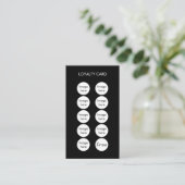 Berufliche Kundenkarte Treuekarte (Stehend Vorderseite)