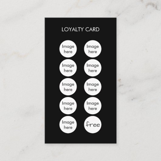 Berufliche Kundenkarte Treuekarte (Vorderseite)