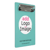 Berufliche, kundenspezifische Business-Chic-Marken Mini Klemmbrett (Schrägansicht)
