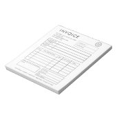 Berufliche kundenspezifische Rechnung Notizblock (Rotiert)