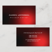 Berufliche Kunsthistorkarte mit rotem Hintergrund Visitenkarte (Vorne/Hinten)