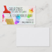 Berufliche Künstler-Maler-Geschäfts-Karten Visitenkarte (Vorne/Hinten)