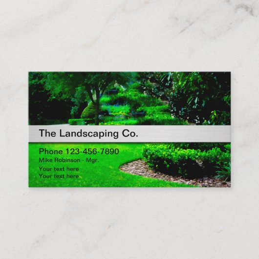 Berufliche Landscapes einfache Visitenkarten Visitenkarte (Vorderseite)