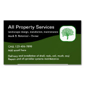 Berufliche Landscaping-Visitenkartenmagnete Magnetische Visitenkarte (Vorderseite)