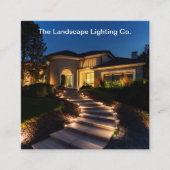 Berufliche Landschaften und Zuhause-Beleuchtung Quadratische Visitenkarte (Vorderseite)