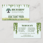 Berufliche Landschaftsbaumdienstkarte Visitenkarte (Vorne/Hinten)