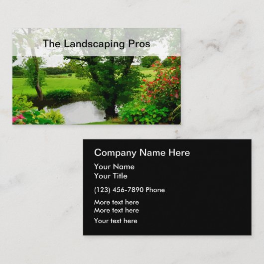Berufliche Landschaftsdienste Visitenkarte (Vorne/Hinten)