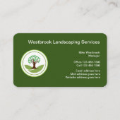 Berufliche Landschaftsdienste Visitenkarte (Vorderseite)