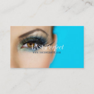 Berufliche Lash-Erweiterungen Makeup Artist Visitenkarte