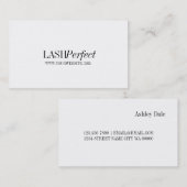 Berufliche Lash-Erweiterungen Makeup Artist Visitenkarte (Vorne/Hinten)