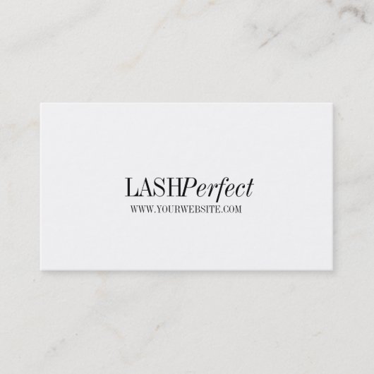 Berufliche Lash-Erweiterungen Makeup Artist Visitenkarte (Vorderseite)