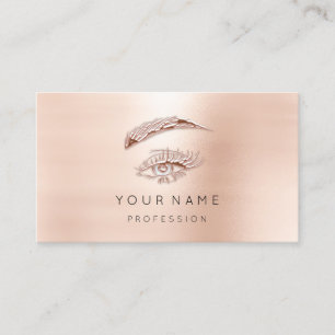 Berufliche Lashes Brows Makeup Eye Gold Powder Visitenkarte