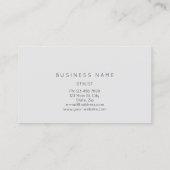 Berufliche Lashes Brows Makeup Logo Gold Grau Visitenkarte (Rückseite)