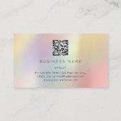 Berufliche Lashes Brows Makeup QR LOGO Visitenkarte (Rückseite)