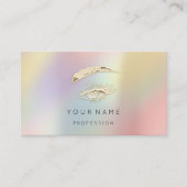 Berufliche Lashes Brows Makeup QR LOGO Visitenkarte (Vorderseite)