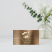 Berufliche Lashes Brows Makeup Visitenkarte (Stehend Vorderseite)