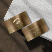 Berufliche Lashes Brows Makeup Visitenkarte