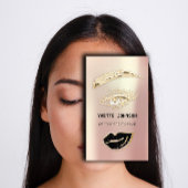 Berufliche Lashes Makeup Logo QR Code Visitenkarte