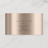 Berufliche Lashes Makeup Logo Rose Blush B Visitenkarte (Rückseite)