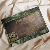 Berufliche Leather Greenery Stilvoll Grün Visitenkarte