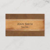 Berufliche Lederkarten Visitenkarte (Vorderseite)