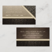 Berufliche Leopardenglatter Visitenkarte (Vorne/Hinten)