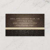 Berufliche Leopardenglatter Visitenkarte (Rückseite)