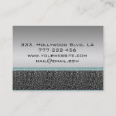 Berufliche Leopardensilbe Visitenkarte (Rückseite)