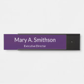 Berufliche Lila Bezeichnung Stellenbezeichnung Türschild (Vorderseite )