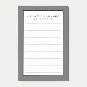 Berufliche Linde Grau  Name Post-it-Notizen Post-it Klebezettel